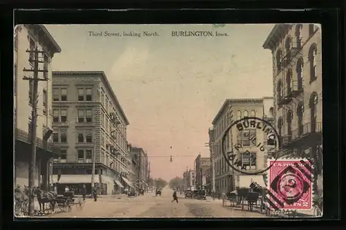 AK Burlington, IA, Third Street, looking North