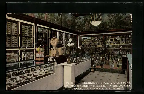 AK Dayton, OH, Isenberger Bros. Cigar Store, Interior