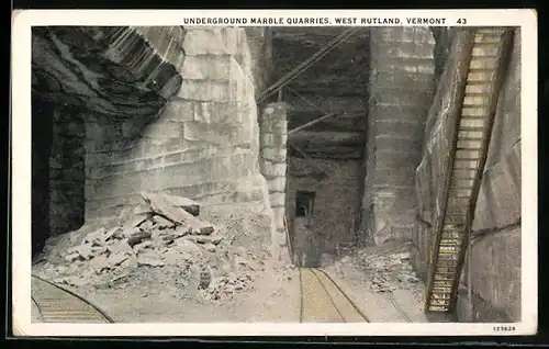 AK West Rutland, VT, Underground Marble Quarries