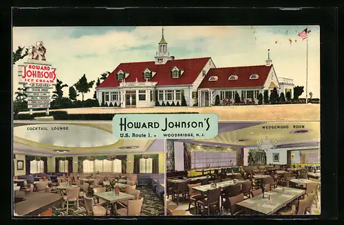 AK Woodbridge, NJ, Howard Johnsons, Cocktail Lounge, Wedgewood Room