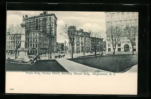 AK Binghamton, NY, Press Bldg. Phelps Block, Security Mutual Bldg.