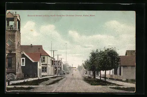 AK Kelso, WA, Second Street looking North from the Christian Church