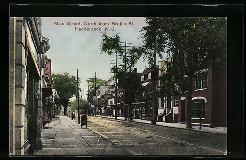 AK Hackensack, NJ, Main Street, North from Bridge St.