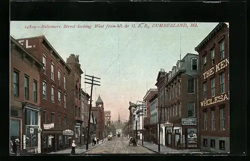 AK Cumberland, MD, Baltimore Street looking West