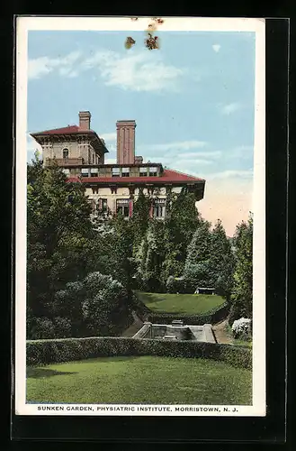 AK Morristown, NJ, Sunken Garden, Physiatric Institute