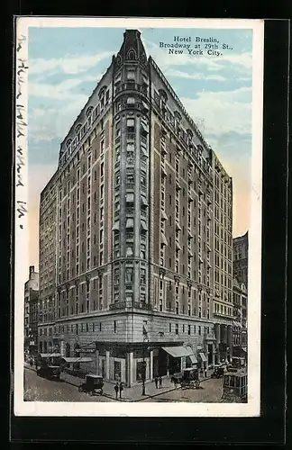 AK New York, NY, Hotel Breslin, Broadway at 29th St.