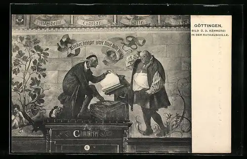 AK Göttingen, Bild in der Rathaushalle