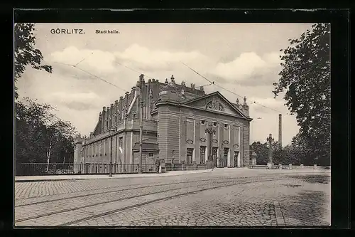 AK Görlitz, Blick zur Stadthalle