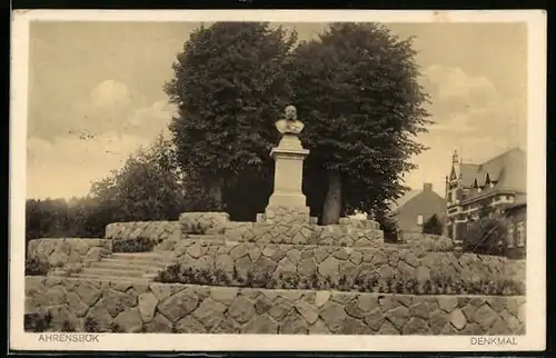 AK Ahrensbök, Blick zum Denkmal