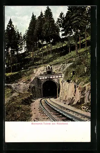 AK Rübeland, Partie am Bismarck-Tunnel