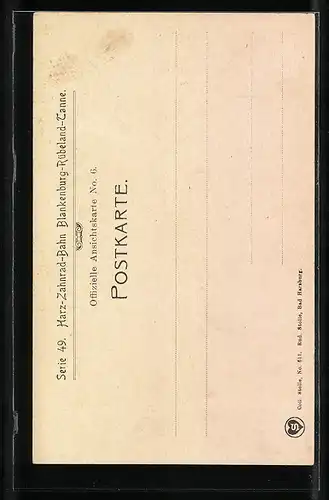 AK Rübeland, Partie am Bismarck-Tunnel