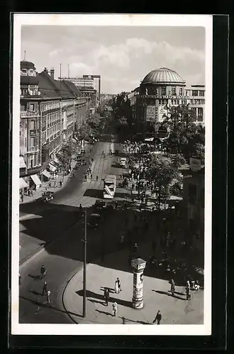 AK Berlin, Potsdamer Platz mit Blick in die Saarlandstrasse