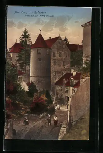 AK Meersburg / Bodensee, Altes Schloss, Nord-Ostseite