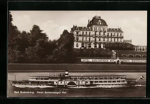 AK Bad Godesberg, Blick auf das Hotel Godesberger Hof
