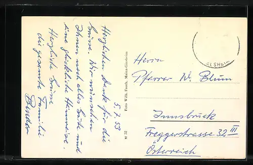 AK Mainz-Ginsheim, Gesamtansicht, Segelboote