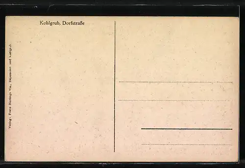 AK Kohlgrub, Dorfpartie mit Kirche