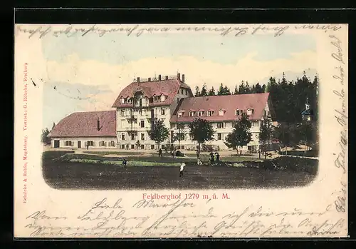 AK Feldberg, Hotel Feldberghof mit Anlagen