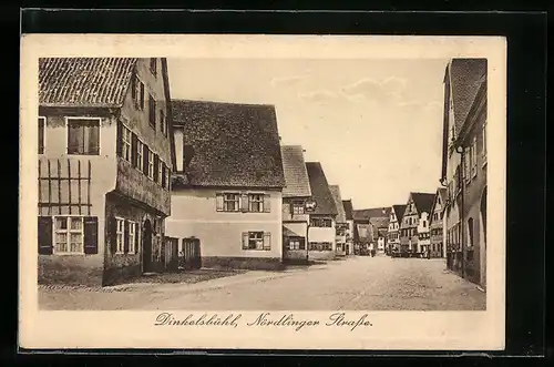 AK Dinkelsbühl, Blick in die Nördlingerstrasse