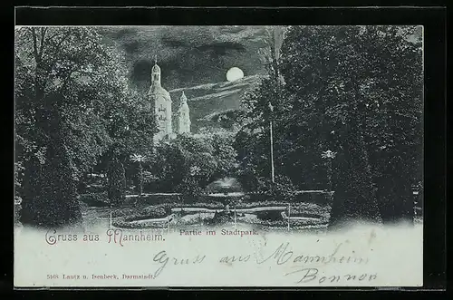 AK Mannheim, Partie im Stadtpark