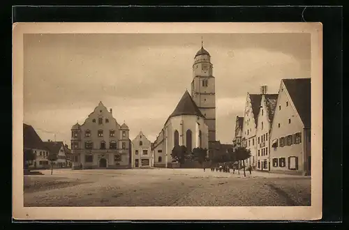 AK Höchstädt / Donau, Marktplatz