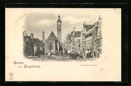 AK Augsburg, St. Jakobervorstadt