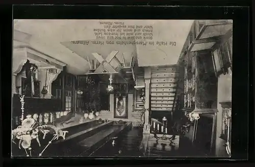 AK Rechtenfleth, Die Halle im Marschenheim von Herm. Allmers