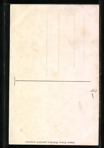 AK Pärchen in bayerischen Trachten fahren mit Ruderboot über den See