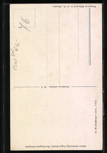 Künstler-AK Dame in bayerischer Tracht mit Rosenstrauss