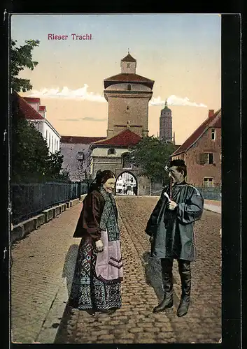 AK Menschen in rieser Tracht