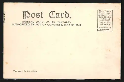 AK Washington, D. C., Pennsylvania Avenue, Strassenbahn