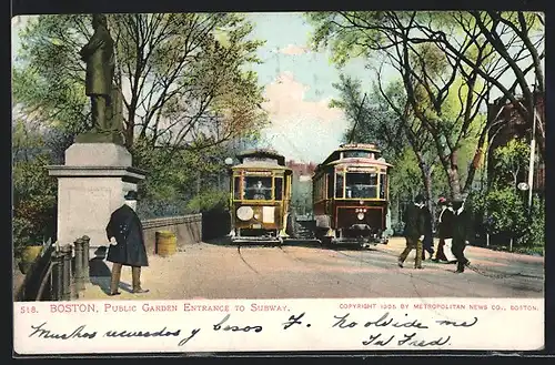 AK Boston, Public Garden Entrance to subway, Tramway