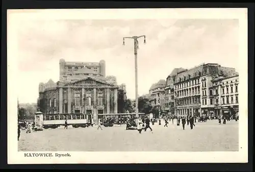 AK Katowice, Rynek, Strassenbahn