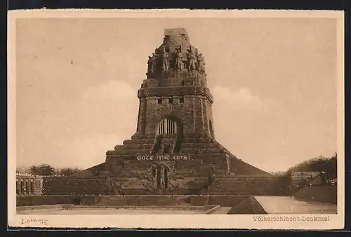 AK Leipzig, Ansicht des Völkerschlachtdenkmals