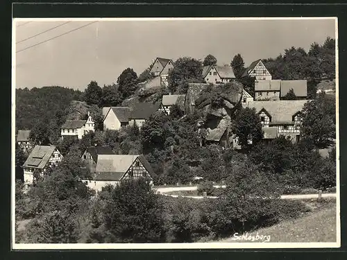 AK Schnaittach-Schlossberg, Panoramablick auf den Ort