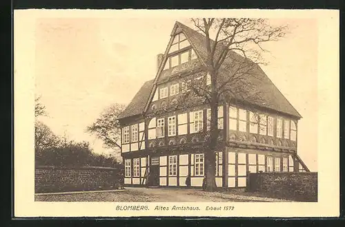 AK Blomberg, Altes Amtshaus am Pideritzplatz