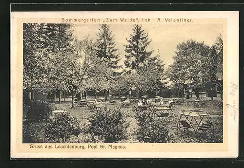 AK Leuchtenburg, Sommergarten Zum Walde