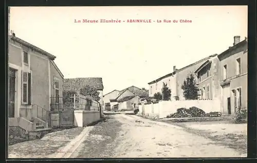 AK Abainville, La Rue du Chene