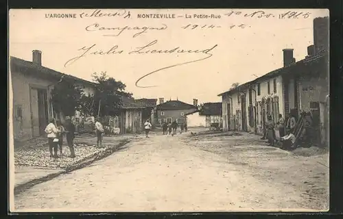 AK Montzeville, La Petite-Rue
