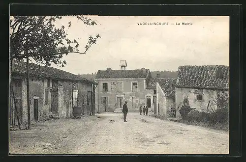 AK Vadelaincourt, La Mairie, Strassenpartie