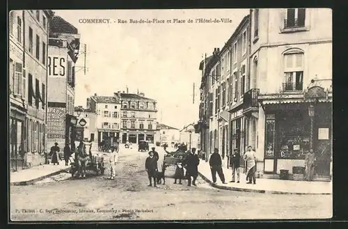 AK Commercy, Rue Bas-de-la-Place de l`Hotel-de-Ville