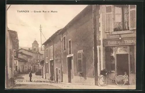 AK Tannois, Grande Rue et Mairie