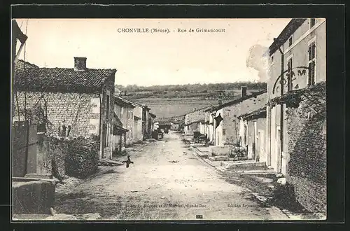 AK Chonville, Rue de Grimaucourt