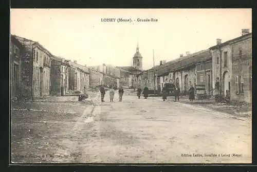 AK Loisey, Grande-Rue, Strassenpartie