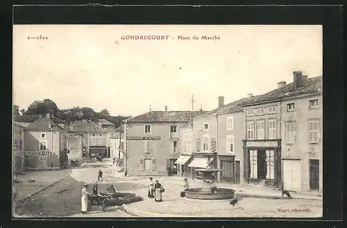 AK Gondrecourt, Place du Marchè