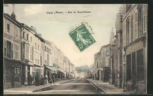 AK Ligny, Rue de Neufchateau