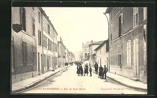 AK Ligny-en-Barrois, Rue de Saint-Dizier