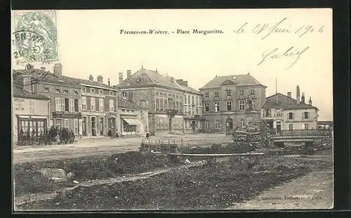 AK Fresnes-en-Woevre, Place Marguerite