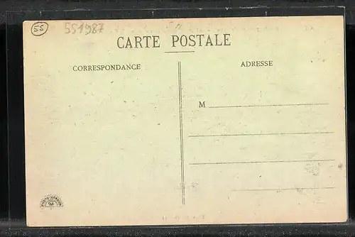 AK Fleury-devant-Douaumont, au premier plan, emplacement du Village, Rue Saint-Nicolas, Fontaine et Lavoir