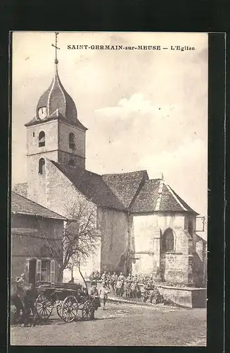 AK Saint-Germain-sur-Meuse, l'Eglise