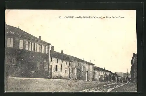 AK Conde-en-Barrois, Rue de la Gare